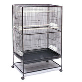 Bono Fido Deluxe Tall Flight Bird Cage in Black Matte