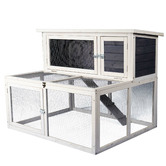 90cm Wooden Rabbit Hutch | Temple & Webster