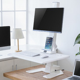 Canohm EDT10 Single Monitor Stand with Adjustable Keyboard Tray