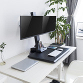 Canohm EDT10 Dual Monitor Stand with Keyboard Tray