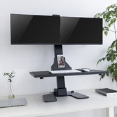 Canohm EDT10 Dual Monitor Stand with Keyboard Tray