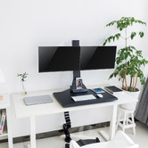 Canohm EDT10 Dual Monitor Stand with Keyboard Tray