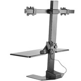 Canohm EDT10 Dual Monitor Stand with Keyboard Tray