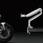 Canohm Grey Ergovida Gas Spring Single Monitor Arm