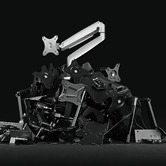 Canohm Grey Ergovida Gas Spring Single Monitor Arm