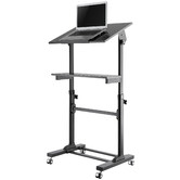 Canohm Black Ergovida Sit &amp; Stand Mobile Desk