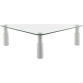 Canohm White Ergovida Glass Triangular Monitor Riser
