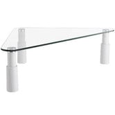 Canohm White Ergovida Glass Triangular Monitor Riser