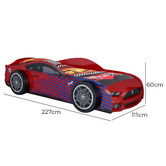 Second Tale Red Moran Car Single Bed