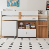 Second Tale Narrabeen Single Pine Wood Mid Sleeper Bed