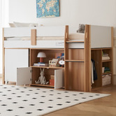 Second Tale Narrabeen Single Pine Wood Mid Sleeper Bed