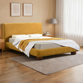 Second Tale Noa Chenille Queen Bed Frame