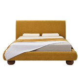 Second Tale Noa Chenille Queen Bed Frame