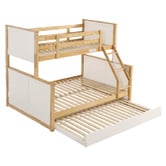 Second Tale Midson Single Over Double Bunk Bed with Trundle