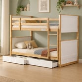Second Tale Midson King Single Bunk Bed with Drawers