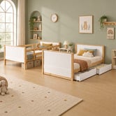 Second Tale Midson King Single Bunk Bed with Drawers