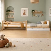 Second Tale Midson King Single Bunk Bed with Drawers