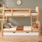 Second Tale Midson Single Over Double Bunk Bed with Trundle