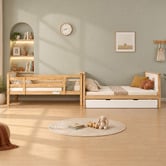 Second Tale Midson Single Over Double Bunk Bed with Trundle