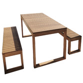Beccali Furniture 6 Seater Slim Line Outdoor Table Set