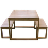 Beccali Furniture 4 Seater Exemplar 3 Piece Outdoor Table Set