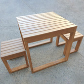 Beccali Furniture Exemplar 3 Piece Outdoor Table Set