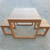 Beccali Furniture Exemplar 3 Piece Outdoor Table Set