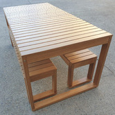 Beccali Furniture 6 Seater Exemplar 3 Piece Outdoor Table Set