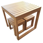 Beccali Furniture Exemplar 3 Piece Outdoor Table Set