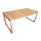 Beccali Furniture 6 Seater Exemplar Wooden Outdoor Dining Table