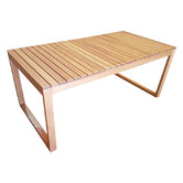 Beccali Furniture Franlli Australian Blackbutt Wood Outdoor Dining Table