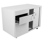 Office Fleet White Maison Filing Cabinet with Side Tambour Door