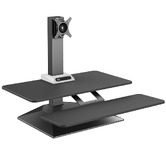 Office Fleet Sierra Single Mount Monitor Stand with Keyboard Tray