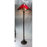 Lunessa Lighting Benita Leadlight Glass Floor Lamp