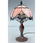 Lunessa Lighting Memphis Leadlight Small Tiffany Table Lamp