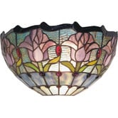 Lunessa Lighting Tulip Tiffany Leadlight Flush Mount Wall Light