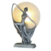 Lunessa Lighting Boelyn Resin Art Deco Table Lamp