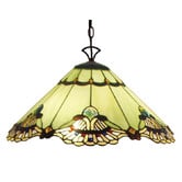 Lunessa Lighting Benita Leadlight Tiffany Pendant Light