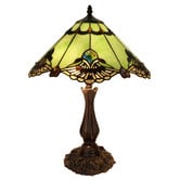 Lunessa Lighting Louis Leadlight Tiffany Glass Table Lamp