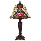 Lunessa Lighting Alicia Bell Leadlight Tiffany Table Lamp