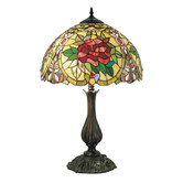 Lunessa Lighting Camellia Leadlight Tiffany Table Lamp