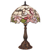 Lunessa Lighting Hummingbird Leadlight Tiffany Table Lamp