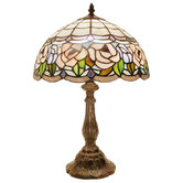 Lunessa Lighting Chandell Leadlight Tiffany Table Lamp