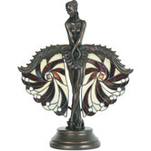 Lunessa Lighting Showgirl Leadlight Tiffany Table Lamp