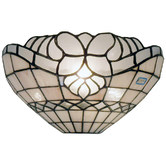 Lunessa Lighting Vienna Tiffany Leadlight Flush Mount Wall Light