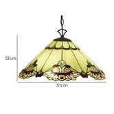 Lunessa Lighting Benita Leadlight Tiffany Pendant Light
