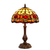 Lunessa Lighting Tulip Leadlight Tiffany Table Lamp