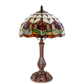 Lunessa Lighting Tulip Leadlight Tiffany Table Lamp