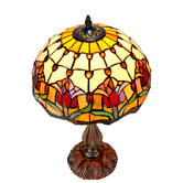 Lunessa Lighting Tulip Leadlight Tiffany Table Lamp