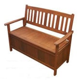 Woodlands Outdoor Furniture Wilson Outdoor Timber Storage Bench